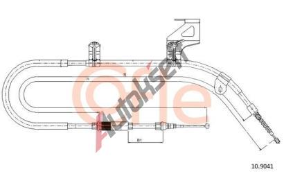 COFLE Ta�n� lanko parkovac� brzdy CFL 10.9041, 10.9041