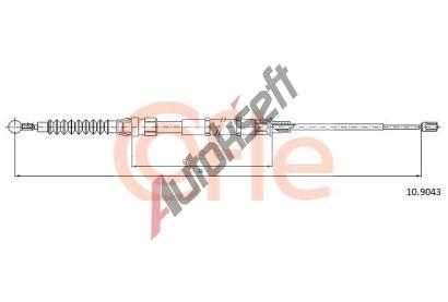 COFLE Tan lanko parkovac brzdy CFL 10.9043, 10.9043