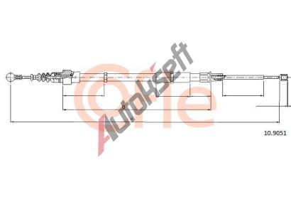 COFLE Tan lanko parkovac brzdy CFL 10.9051, 10.9051