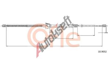 COFLE Tan lanko parkovac brzdy CFL 10.9052, 10.9052