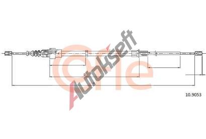 COFLE Tan lanko parkovac brzdy CFL 10.9053, 10.9053
