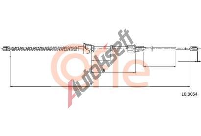 COFLE Tan lanko parkovac brzdy CFL 10.9054, 10.9054