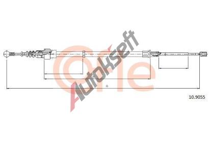 COFLE Tan lanko parkovac brzdy CFL 10.9055, 10.9055