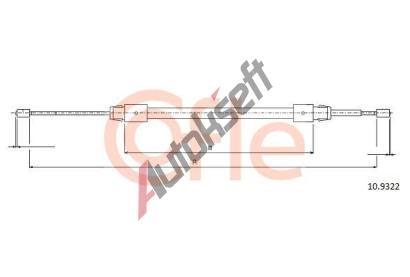 COFLE Tan lanko parkovac brzdy CFL 10.9322, 10.9322