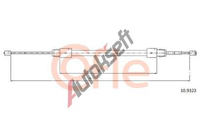 COFLE Tan lanko parkovac brzdy CFL 10.9323, 10.9323