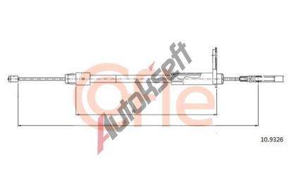 COFLE Tan lanko parkovac brzdy CFL 10.9326, 10.9326