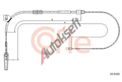 COFLE Tan lanko parkovac brzdy CFL 10.9330, 10.9330