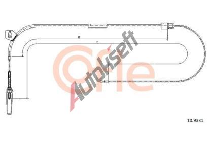 COFLE Tan lanko parkovac brzdy CFL 10.9331, 10.9331