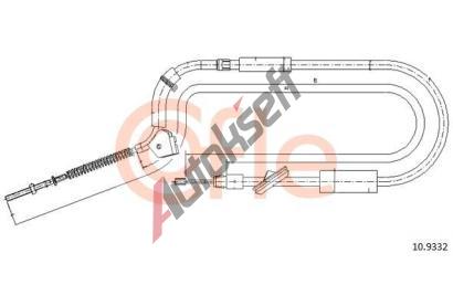 COFLE Tan lanko parkovac brzdy CFL 10.9332, 10.9332