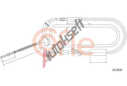 COFLE Tan lanko parkovac brzdy CFL 10.9335, 10.9335