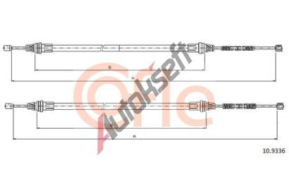 COFLE Tan lanko parkovac brzdy CFL 10.9336, 10.9336