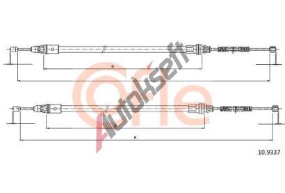 COFLE Tan lanko parkovac brzdy CFL 10.9337, 10.9337
