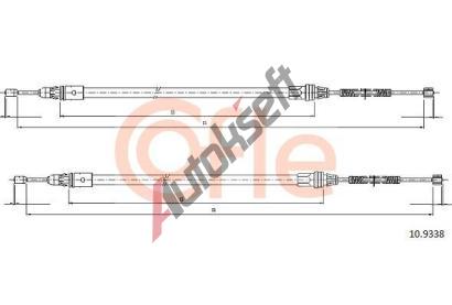 COFLE Tan lanko parkovac brzdy CFL 10.9338, 10.9338