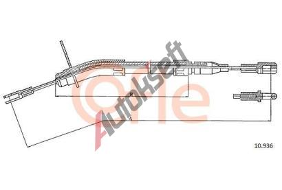 COFLE Tan lanko parkovac brzdy CFL 10.936, 10.936