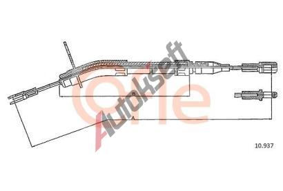 COFLE Tan lanko parkovac brzdy CFL 10.937, 10.937