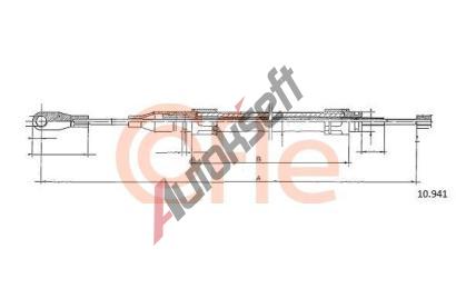 COFLE Tan lanko parkovac brzdy CFL 10.941, 10.941