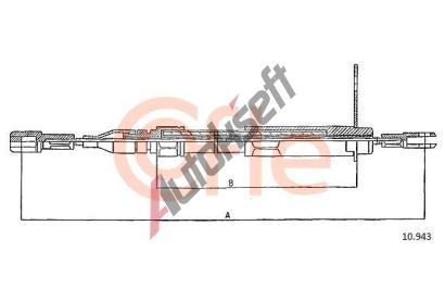 COFLE Tan lanko parkovac brzdy CFL 10.943, 10.943