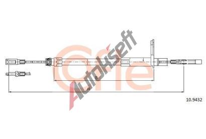 COFLE Tan lanko parkovac brzdy CFL 10.9432, 10.9432