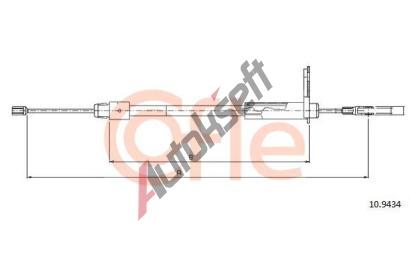 COFLE Tan lanko parkovac brzdy CFL 10.9434, 10.9434