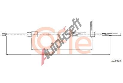 COFLE Tan lanko parkovac brzdy CFL 10.9435, 10.9435