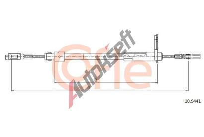 COFLE Tan lanko parkovac brzdy CFL 10.9441, 10.9441