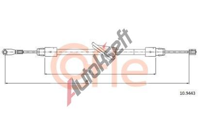 COFLE Tan lanko parkovac brzdy CFL 10.9443, 10.9443