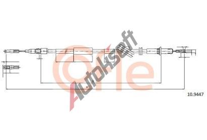 COFLE Tan lanko parkovac brzdy CFL 10.9447, 10.9447