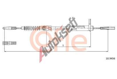 COFLE Tan lanko parkovac brzdy CFL 10.9456, 10.9456