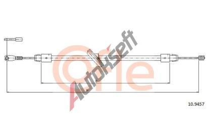 COFLE Tan lanko parkovac brzdy CFL 10.9457, 10.9457