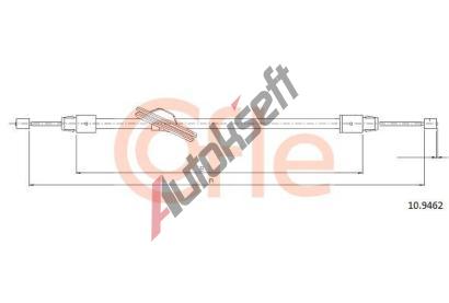COFLE Tan lanko parkovac brzdy CFL 10.9462, 10.9462