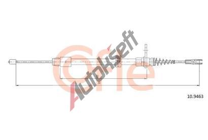 COFLE Tan lanko parkovac brzdy CFL 10.9463, 10.9463