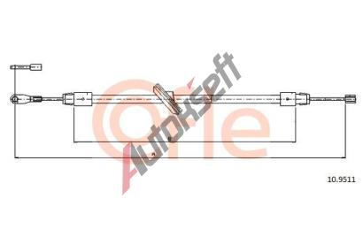 COFLE Tan lanko parkovac brzdy CFL 10.9511, 10.9511
