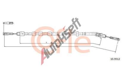COFLE Tan lanko parkovac brzdy CFL 10.9512, 10.9512
