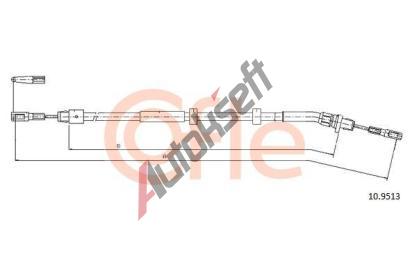 COFLE Tan lanko parkovac brzdy CFL 10.9513, 10.9513