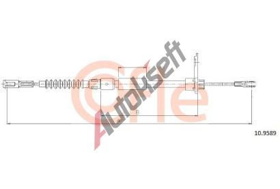 COFLE Ta�n� lanko parkovac� brzdy CFL 10.9589, 10.9589