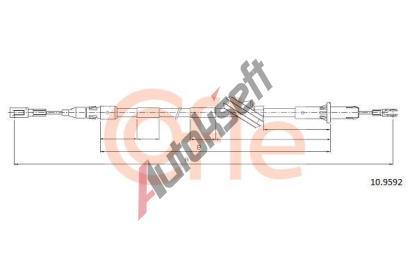 COFLE Tan lanko parkovac brzdy CFL 10.9592, 10.9592