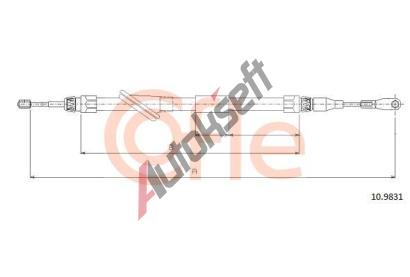 COFLE Ta�n� lanko parkovac� brzdy CFL 10.9831, 10.9831