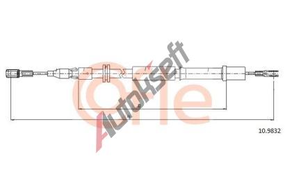 COFLE Tan lanko parkovac brzdy CFL 10.9832, 10.9832