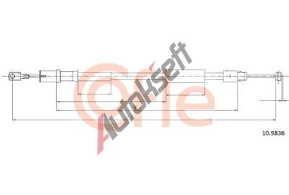 COFLE Tan lanko parkovac brzdy CFL 10.9836, 10.9836