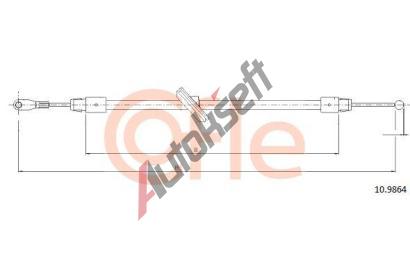 COFLE Tan lanko parkovac brzdy CFL 10.9864, 10.9864