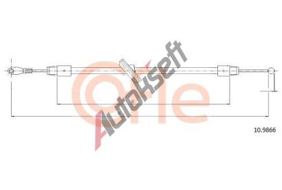 COFLE Tan lanko parkovac brzdy CFL 10.9866, 10.9866