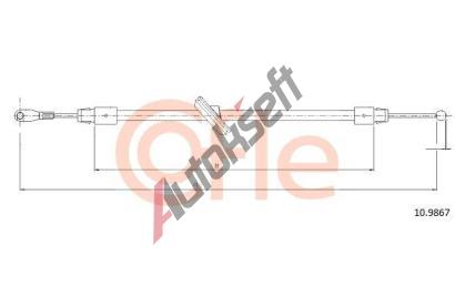 COFLE Tan lanko parkovac brzdy CFL 10.9867, 10.9867