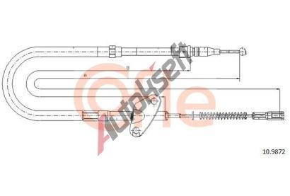 COFLE Tan lanko parkovac brzdy CFL 10.9872, 10.9872