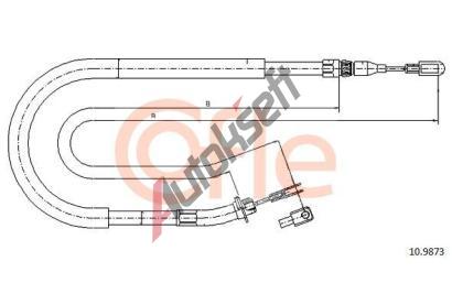 COFLE Tan lanko parkovac brzdy CFL 10.9873, 10.9873