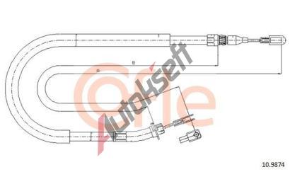 COFLE Tan lanko parkovac brzdy CFL 10.9874, 10.9874