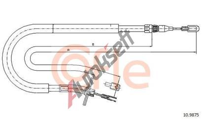 COFLE Tan lanko parkovac brzdy CFL 10.9875, 10.9875