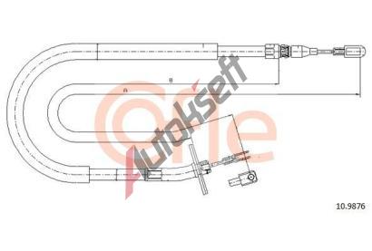 COFLE Tan lanko parkovac brzdy CFL 10.9876, 10.9876