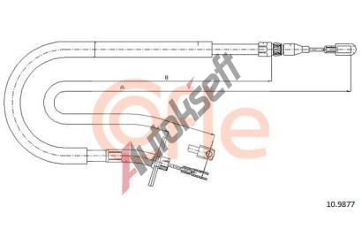 COFLE Tan lanko parkovac brzdy CFL 10.9877, 10.9877