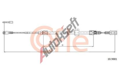 COFLE Tan lanko parkovac brzdy CFL 10.9881, 10.9881