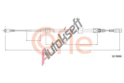 COFLE Tan lanko parkovac brzdy CFL 10.9886, 10.9886
